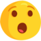 Hushed Face emoji on Messenger
